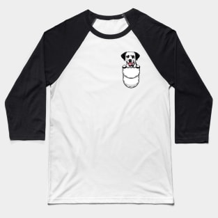 Funny Dalmatian Pocket Dog Baseball T-Shirt